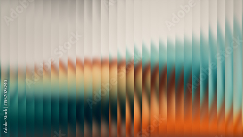 Valokuva Abstract glass vibrant colorful gradient ripple texture holographic colors and s