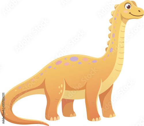 Baby Brontosaurus Cute Dinosaur Nursery Decor Kids Design 
