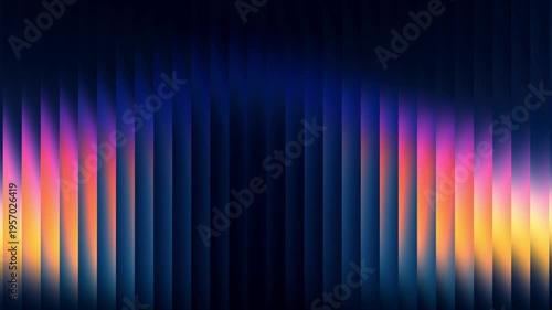 Abstract glass vibrant colorful gradient ripple texture holographic colors and soft noise futuristic vector background