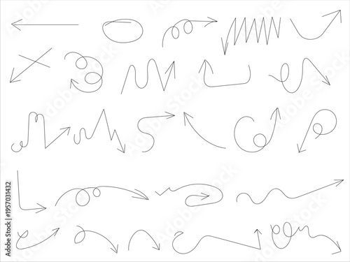 Collection of various black hand drawn shapes and symbols