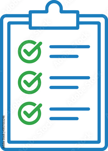 A clipboard with a checklist and green checkmarks