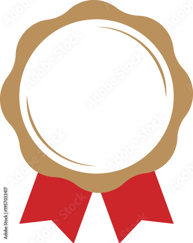  Medal and ribbon rank icons, a Rosetta corsage and decorative monochrome elements in red and gold.