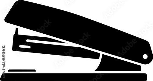 vector clip art stapler on white background for web and graphic design
