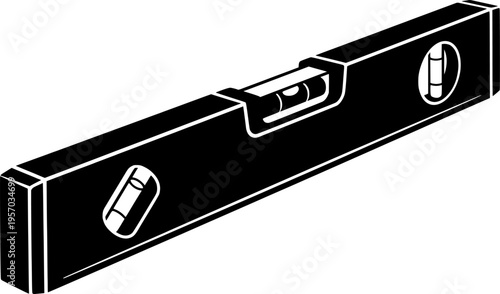 vector clip art spirit level on white background for web and graphic design
