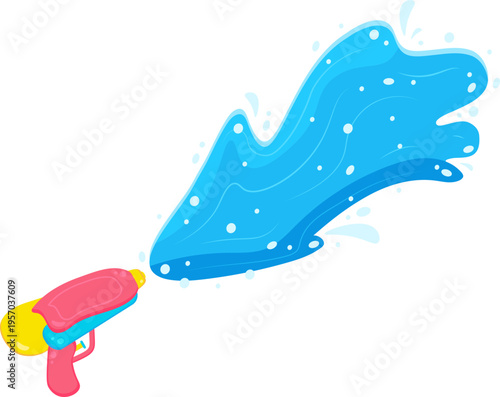 Water Gun Fun Cartoon Squirt Gun Shooting Water for Summer Playtime Adventures