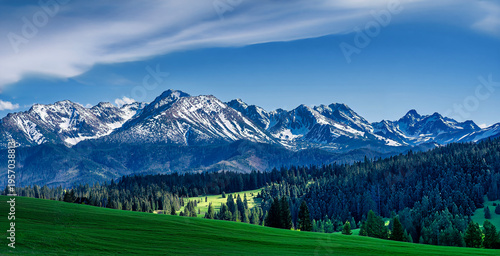 landscape with mountains
