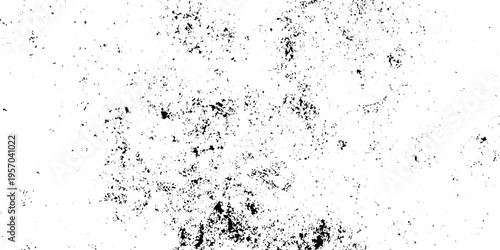 Minimalist grunge texture with scattered black ink splatters on a white background, abstract, high contrast, distressed aesthetic.