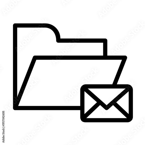Folder vector icon. Database Illustration sign. File storage symbol. jacket logo. Design for web and app.