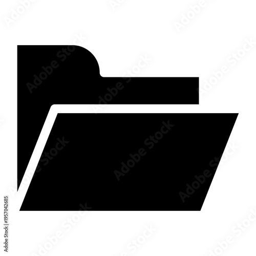 Folder vector icon. Database Illustration sign. File storage symbol. jacket logo. Design for web and app.