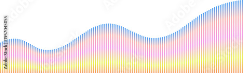 Sound wave line background, abstract equalizer with light glow effect, voice audio message, assistant, beat. Soundwave illustration.