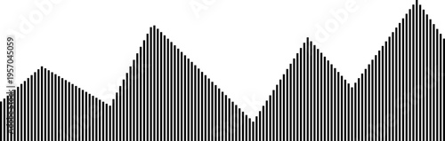 Sound wave line background, abstract equalizer with light glow effect, voice audio message, assistant, beat. Soundwave illustration.