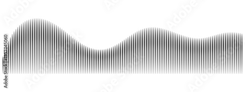 Sound wave line background, abstract equalizer with light glow effect, voice audio message, assistant, beat. Soundwave illustration.