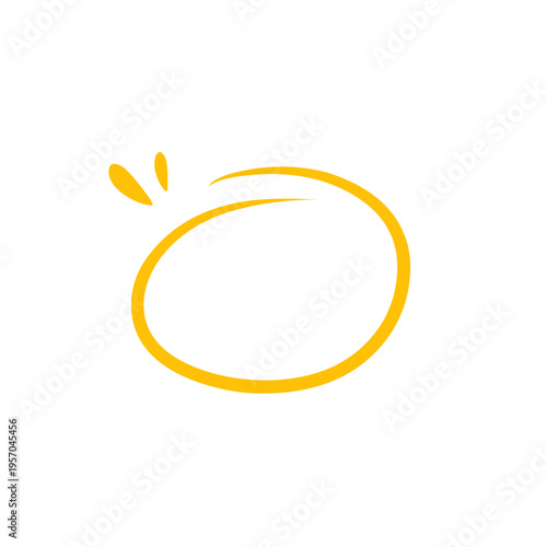 Hand drawn highlight shape