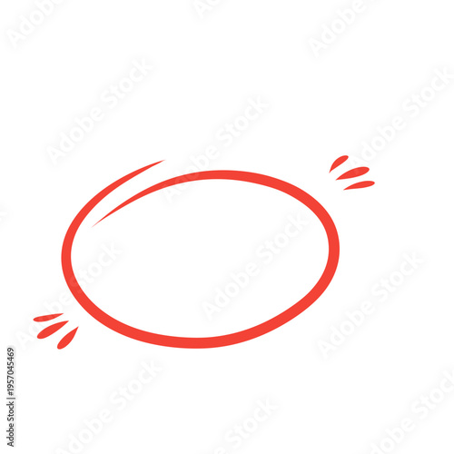 Hand drawn highlight shape