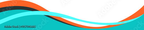 Abstract colorful wave banner background