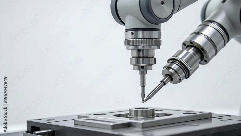 Fototapeta premium Industrial robotic arm in operation