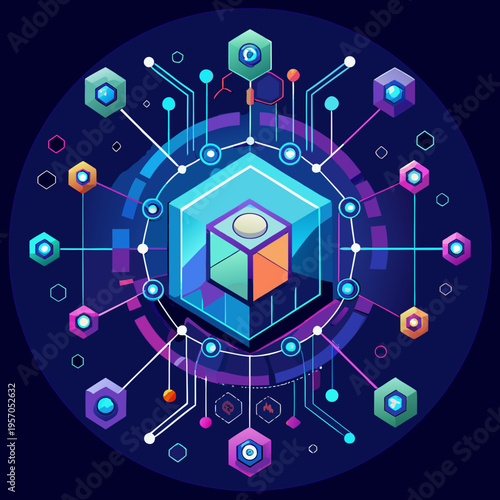 Blockchain network architecture diagram