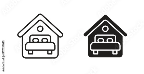 Accomodation icon for web design. icon symbol vector