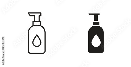 Baby shampoo icon for web design. icon symbol vector