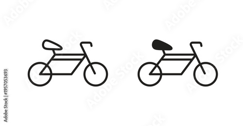Bicycle icon for web design. icon symbol vector
