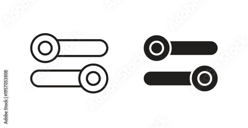 Boolean icon for web design. icon symbol vector