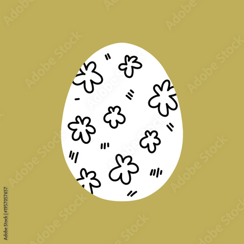 Easter egg icon. Illustration of Spring or Easter. Perfect for banner, postcard, poster, party and other decorations.