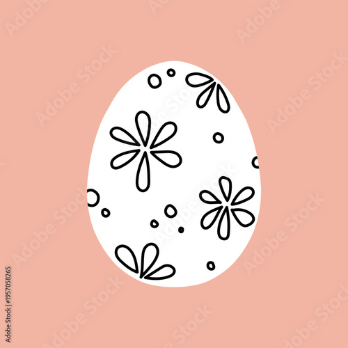 Easter egg icon. Illustration of Spring or Easter. Perfect for banner, postcard, poster, party and other decorations.