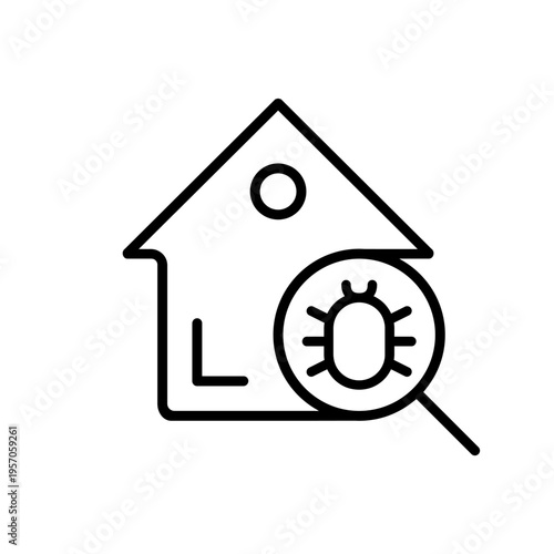 Pest icon vector. Pest control Illustration sign. Insect control symbol. pest control service logo.