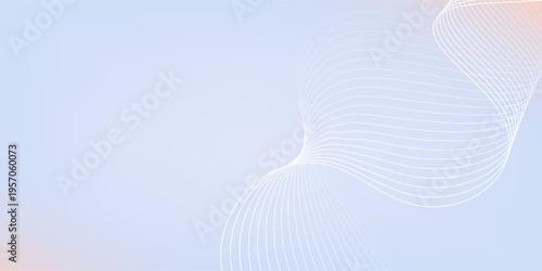 Soft pastel purple gradient background with white subtle wavy lines - futuristic minimalist vector illustration. digital elegant