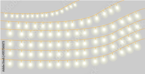 Soft White Glowing Light Waves on Light Background