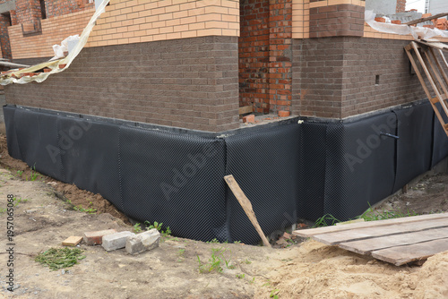 Waterproofing brick house foundation exterior