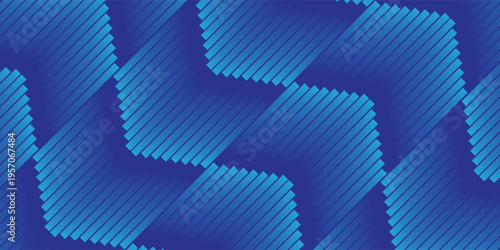 Abstract blue lines geometric background. modern