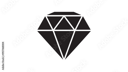 Black Diamond Icon For Luxury Concepts