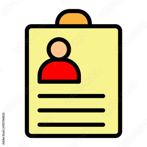 Job Board Vector Filled Icon Design