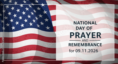 National day of prayer remembrance 09112026 american flag background