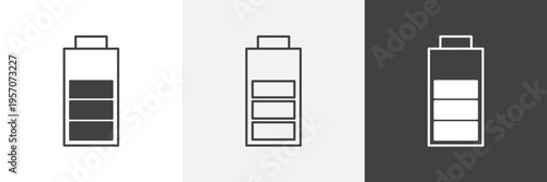 Battery life icon element for design projects and web designs