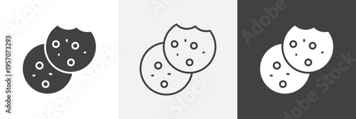 Biscuit icon element for design projects and web designs