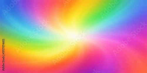Foto An abstract rainbow background featuring a vibrant spectrum of colorful waves an