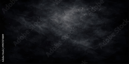 A dark storm of black and white smoke creates a moody mist texture against a night sky backdrop with a motion of fog and clouds