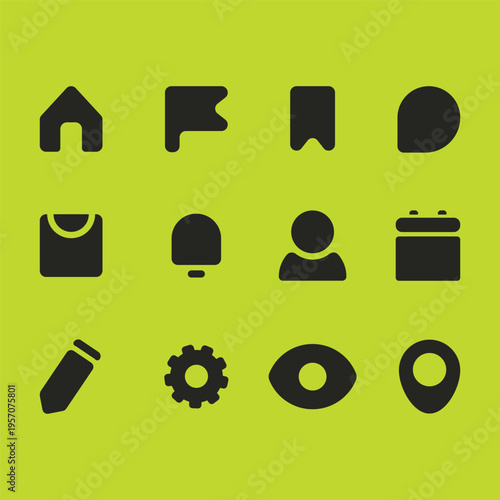 Bold Solid UI Essential Icons Pack