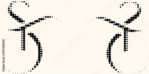 Set of halftone dots gradient pattern texture isolated on white background. Straight dotted spots using halftone circle dot raster texture. Vector blot half tone collection. eps10