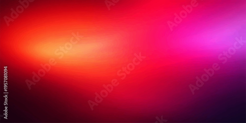 An abstract red background featuring soft bokeh texture and a bright gradient glow creates a colorful motion pattern for an artistic wallpaper backdrop