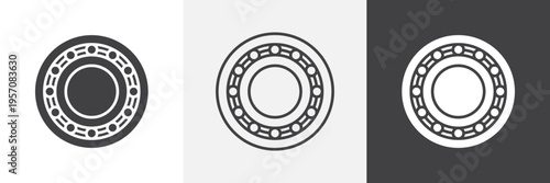 Car bearing icon element for design projects and web designs