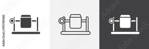 cement mixers icon element for design projects and web designs