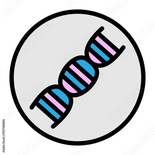 Zombie DNA Vector Filled Icon Design