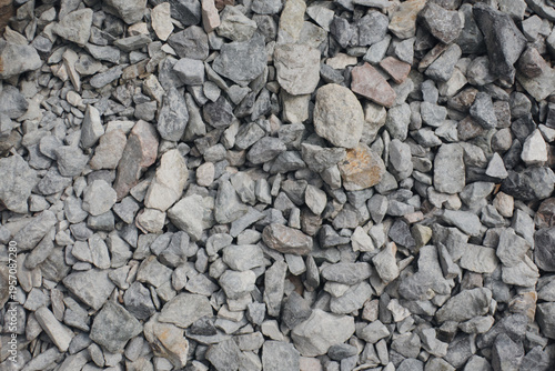 Break stone in city. Background. Close-up