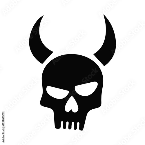 Skull With Horns Occult