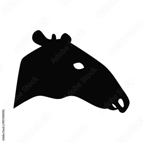 Tapir Head Animal Portrait