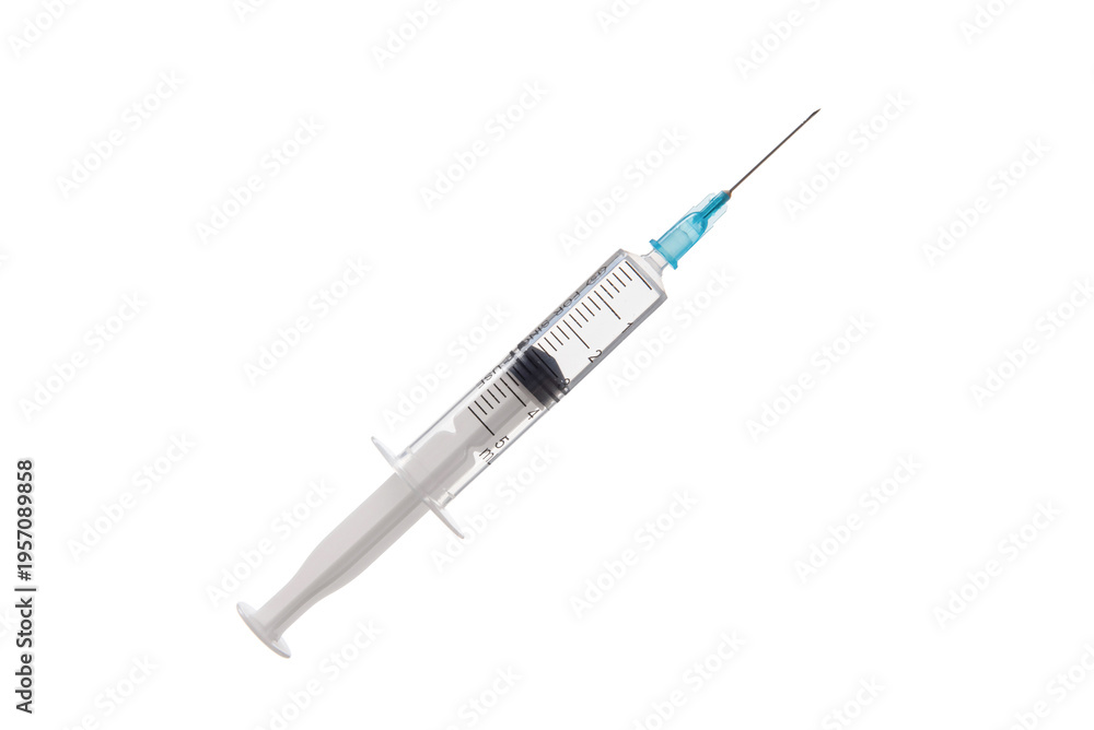 Fototapeta premium Syringe containing medicine preparing for injection or vaccination