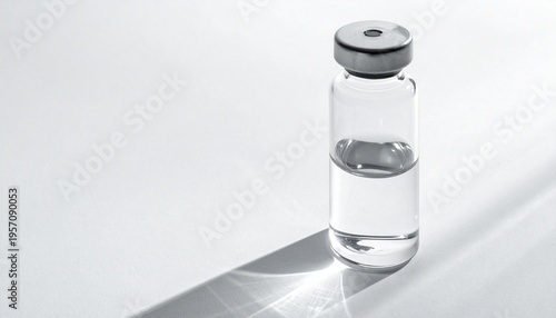 Glass Vial with Liquid